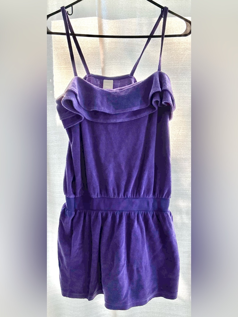 Xhilaration Purple Girls Terry Cloth Romper size XL (14-16)
